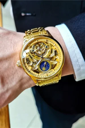 AOKULASIC Luxury Mechanical  Watch Hollow High-end Brand Waterproof Men Watches Orologio Automatico Uomo NEW WATCH