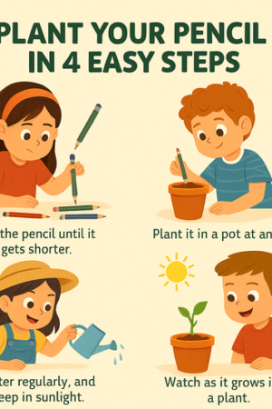 Tri-Color Plantable Seed Pencil Set
